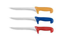Lame en acier inoxydable Couteau à désosser pour viande de boucher Couteau à manche en plastique Couteau à désosser tranchant de 6.5 pouces