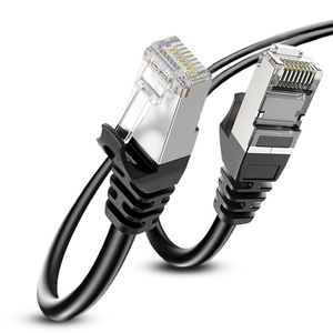 D-Sunty Cat6 S/FTP 28AWG <b>Ethernet</b> <b>Cable</b> PVC Patch Cord Solid 8-Conductor RJ45 Pure Copper 1m 30m RoHS Round Wire - Product Image 1