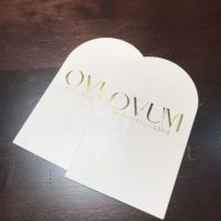 Tarjeta de agradecimiento de lámina de oro de lujo personalizada Tarjeta de visita de logotipo personalizado Tarjeta de agradecimiento para pequeñas empresas