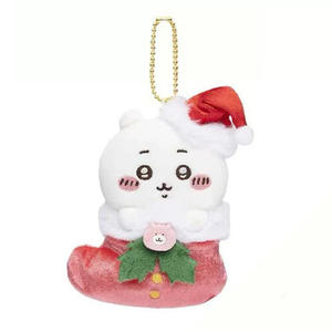 DHF 2025 New Japan Chiikawa Plush Keychain Merry <strong>Christmas</strong> Mini Doll Kawaii Stuffed Animal Pendant Xmas Gifts for Bag Decoration - Product Image 6