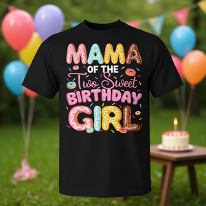 Camiseta para el segundo cumpleaños de Mama Of The Two Sweet Birthday Girl Donut - Product Image 3
