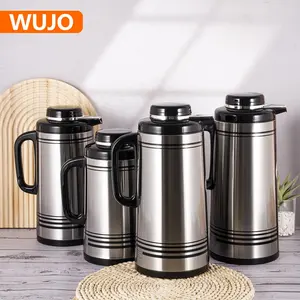 1L 1.3L 1.6L 1.9L Manufacturer Stainless Steel Body Glass Refill Inner Vacuum Flask Water Jug Thermal Carafe Coffee Pot