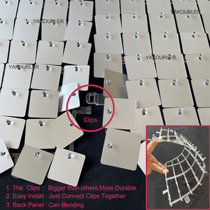 Paneles de Lentejuelas de Plástico para Decoración de Bodas, <span class=keywords><strong>Eventos</strong></span>, Fiestas de <span class=keywords><strong>Cumpleaños</strong></span>, Panel de Fondo Brillante para Pared, Negro, 25 Piezas por Caja, Almacén <span class=keywords><strong>Local</strong></span> de EE. UU. - Product Image 4