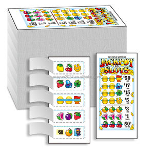 맞춤형 당첨권 게임 티켓, 다섯 개의 창이 있는 풀컬러 당첨권 카드 인쇄 전문 공장 - Product Image 6