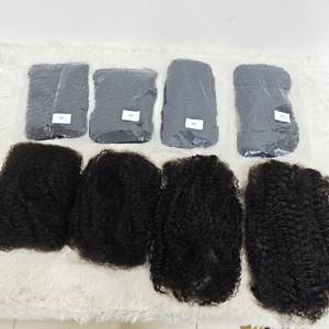 Promotion Letsfly : Extensions de cheveux afro crépus en vrac pour tresses, noir naturel, 8-26 pouces, paquet de 40g, trame simple, cheveux humains indiens Remy - Product Image 2