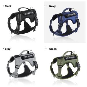 Tali rompi anjing besar, dengan tali dada dapat disesuaikan gaya klasik reflektif berjalan tali anjing tahan lama taktik Harness - Product Image 2