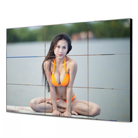 Unità Video Wall LCD 55 Pollici 4K per Interni con Retroilluminazione LED e Schermi Scomponibili, Finitura Bianco Opaco