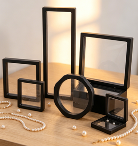 Plastic Square Jewelry Suspension <b>Box</b> Buckle Closure Packaging <b>Box</b> for Rings Earrings <b>Necklaces</b> Bracelets and Storage - Product Image 3