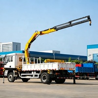 Grue sur camion à bras articulé hydraulique, levage multi-angles, nouvelle grue mobile industrielle SHACMAN L3000 de 15 tonnes