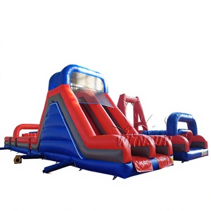 WINSUN Jeux sportifs gonflables pour enfants, grand parcours d'obstacles gonflable en PVC - Product Image 1