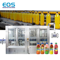 Fruitdrankverwerkingslijn 200ml Hoge Efficiëntie Automatische Productielijn Compleet met Verpulvering, Menging, UHT Sterilisatie en PET verpakking