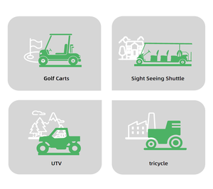 맞춤형 LiFePO4 38.4V 100Ah 3.84kWh 골프 카트 배터리 금속 쉘 IP65 방수 6000 사이클 48-64km 주행거리 5년 보증 - Product Image 4