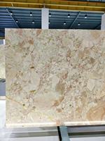 Dalle de marbre moderne polie naturelle Ceppo Monet Garden Breccia Aurora Rosa pour revêtement mural et de sol intérieur, tailles personnalisées, plateau de salle à manger