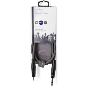 Cable de audio estéreo macho de 6.35mm a 3.5mm de 1.5m para micrófonos - Product Image 3