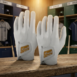 Guantes de Golf PM99 de Primera Calidad con Logotipo Personalizado, de Piel de Oveja, Antideslizantes, Transpirables, para Mano Izquierda, con Cierre de Tirón, Impresión Digital, para Ciclismo Masculino - Product Image 2