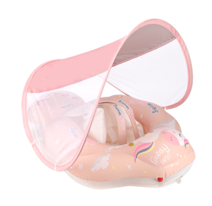 Flotador de Piscina para Niños con Toldo, Juguete Acuático Inflable de Seguridad, Entrenador de Natación - Product Image 2