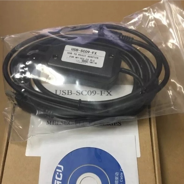 USB-SC09-FX PLC Programming Cable for Mitsubishi MELSEC USB RS422 Adapter Automation Support One-year Warranty Japan Origin