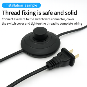 Skyearth 317 Foot Switch Mushroom Head <b>Push</b> Button Pedal on Off Control IP65 Waterproof 100W 250V for LED <b>Light</b> Bulb - Product Image 3