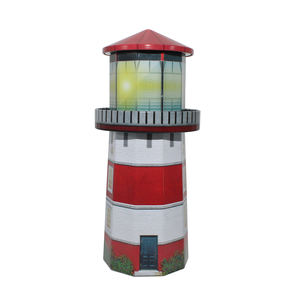 Boîtes en fer blanc personnalisées en forme de <span class=keywords><strong>phare</strong></span>, scellées, pour bonbons, avec puzzles et jouets - Impression offset, design unique - Product Image 1