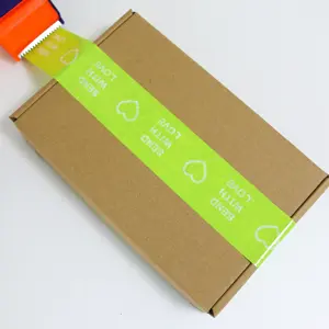 Merk Leveranciers Opp Verpakking Zelfklevende Cello Jumbo Roll Verzending Custom Logo Bedrukt Doorzichtig Breekbaar Plastic Bopp Verpakkingstape