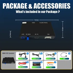 Kablosuz CarPlay Android Audi A4 A5 Q5 2009-2015 için otomatik arayüz, AirPlay ayna bağlantı araba oyun fonksiyonları ile destek kamera - Product Image 6