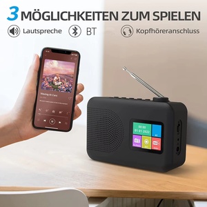 Radio portable DAB+ FM YT81107 avec écran LCD, haut-parleur intégré, réveil, alimentation secteur, fonction stéréo pour usage domestique - Product Image 6