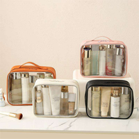 Pochette cosmétique transparente avec fenêtre, étuis personnalisés avec logo, trousse de maquillage, étui cosmétique