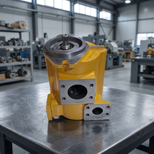 Pompe à engrenages sectionnelle 455-9638 D8T, pompe à huile hydraulique de remplacement pour tracteur D8T/D8R/D7, 2 étages, 300 bars, corps jaune - Product Image 2