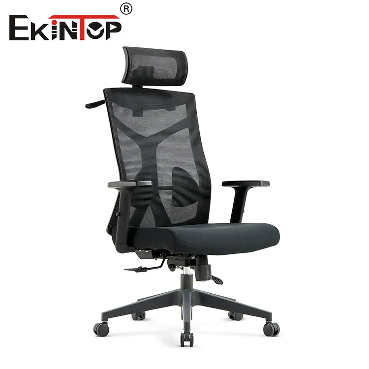 Chaise de bureau d'usine Ekintop Chaise pivotante ergonomique réglable Chaises de bureau en tissu maillé pour usage commercial