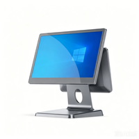 Système de point de vente tout-en-un avec écran tactile de 15,6 pouces (Windows/Android) 256 Go de RAM 256 Go de stockage pour la vente au détail - Scanner de codes-barres compatible avec l'imprimante