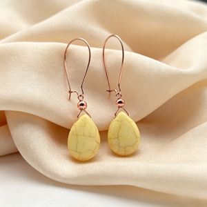 Orecchini Pendenti a Goccia Bohemien, Orecchini Lunghi Vintage Tonalità Bronzo, Gioielli Minimalisti di Moda - Product Image 3