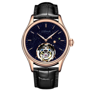 Reloj Mecánico de Lujo para Hombre 2024, con Tourbillon Personalizado, de Acero Inoxidable, con Esfera de Cielo Estrellado y Puntero, el Mejor Valorado - Product Image 3
