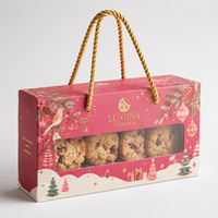 Boîtes d'emballage en carton pour pâtisserie, desserts et gâteaux, personnalisées avec logo, qualité alimentaire, luxe, pour biscuits, avec poignée, vente en gros