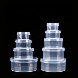 2023 i più venduti piccola scatola trasparente trasparente piccola scatola portagioie rotonda piccola cassetta degli attrezzi in plastica trasparente - Product Image 2