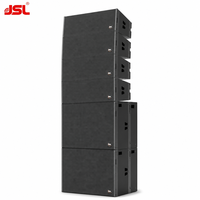 Altavoces de Línea Activa de 2 Vías JSL DL-210 Dobles de 10 Pulgadas, Equipo Profesional de Audio, Video e Iluminación