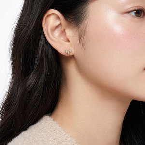 Pendientes de Oro 14K con Diamante Natural, Diseño Simple y Elegante, Certificaciones de Calidad, Joyería al por Mayor, para Uso Diario - Product Image 6