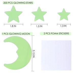 Pegatinas Decorativas Personalizadas para Habitación de Bebé, Pegatinas de Estrellas que Brillan en la Oscuridad - Product Image 2
