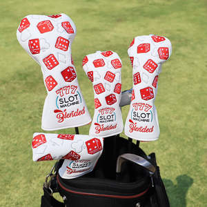 Copritesta per Mazza da Golf in Pelle PU con Consegna Rapida, Copertura per Driver e Legno 3, Logo Personalizzato Ricamato - Product Image 1