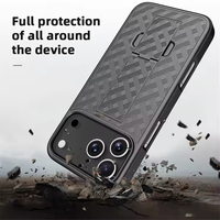Casing HP Anti-Shock Wireless Charge Waterproof Terbaik untuk 17 Pro Max dengan Holster Anyaman Tahan Lama Combo Flight Case