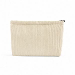 <b>Custom</b> Logo Corduroy Makeup Bag Large Capacity Pouch <b>Lipstick</b> Phone Coins Compact Clutch Purse for Women - Product Image 1