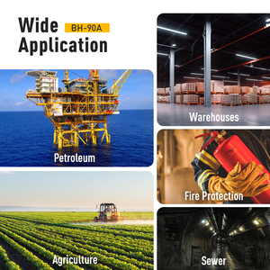 Cho BH-90A cầm tay di động 0-100ppm Ammonia Meter H2S duy nhất Gas Detector âm thanh ánh sáng báo động lithium có thể sạc lại pin - Product Image 5