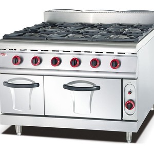 <span class=keywords><strong>Horno</strong></span> de cocción de seis cabezales a gas/eléctrico de pie con control por perilla, venta directa de fabricante Eute, para equipos de comida rápida informal - Product Image 1