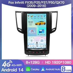 Pantalla CarPlay de 13.8 pulgadas con Android 15, radio para coche para Infiniti FX35 FX37 FX50 QX70 2009-2016, navegación GPS, reproductor multimedia estéreo para coche. - Product Image 2