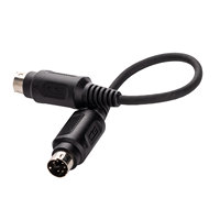 Cable de Desbloqueo de Llaves CGDI K2, Conector Macho MINI DIN 6P de Doble Cabeza, 18 cm de Longitud para Programación de Llaves