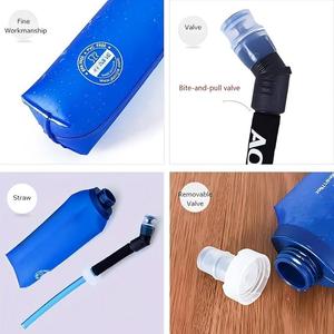 Borraccia Pieghevole in TPU da 250ml 500ml per Sport all'Aperto, Senza BPA, Leggera, per Maratona, Corsa, Escursionismo - Product Image 6