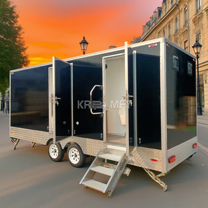 Remolque de Baños Portátiles de Acero de Lujo con 4 Cabinas, Personalizado, de Bajo Precio, con Duchas, para Uso en Parques, 2025 - Product Image 6