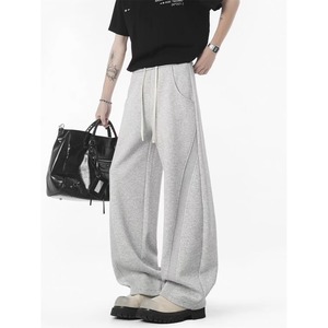 Pantalons de survêtement tendance de style américain pour hommes en automne, <span class=keywords><strong>pantalon</strong></span> long décontracté à jambes droites, ample, à jambes larges, <span class=keywords><strong>avec</strong></span> cordon de serrage - Product Image 4