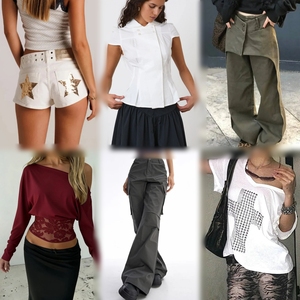 Lote Mixto de Ropa de Moda Femenina al por Mayor, Estilo Urbano Vintage, Surtido de Ropa Usada, Paquete de Ropa de Segunda Mano para Mujer - Product Image 1