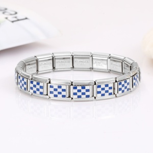 Bracelet modulaire en acier inoxydable fait main, DIY, librement combinable, détachable, idéal pour les amateurs de thé au lait et de jus, cadeau mignon pour les meilleures amies - Product Image 4
