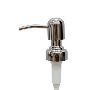 Modern Stainless Steel Soap Dispenser Pump for <b>Bathroom</b> Use Durable Design No Electricity Required Hospitality Amenity Dispenser - Product Image 1